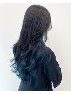 アライブ キチジョウジ(ALIVE Kichijoji) 【ALIVE吉祥寺】グラデーションカラー＊イヤリングカラーブルー