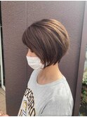 小顔効果ショートボブ【藤枝/髪質改善/デザインカラー】