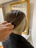 アプリ バイ リアン 浦和(appri by Rien)&nbsp;ボブ/インナーカラー/ホワイトグリーン/浦和/浦和駅