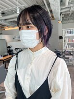 カフ(CAF)&nbsp;CAF松本【シンプルウルフ×ライトパープルのインナーカラー】