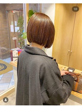 ガレージ バイ グリーン 原宿 表参道(Garage by green) 【loki】ボブ×モカブラウン