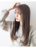 AFLOAT明日香の　ロングレイヤー アッシュベージュ
