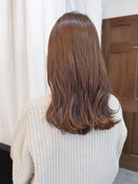 スイート ヘアデザイン(Suite HAIR DESIGN)&nbsp;春色 ピンクベージュ セミロング