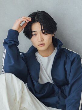 フレイムス ヘアアンドリラックス 吉川店(Frames hair&relax) 黒髪ニュアンスパーマ