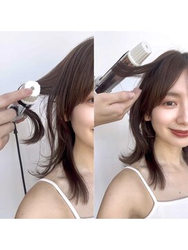 アフロートリノ(AFLOAT Leino) 小顔ヘルシーレイヤースタイル透明感カラー【修】20代30代40代