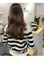 アトレ(attrait)&nbsp;＊透明感ブラウン ブリーチなしダブルカラー ベージュ 大阪