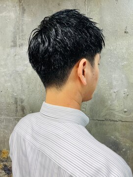 アルフレッド 瑞穂店(alfRed) 黒髪 束感 ベリーショート ビジネス アップバング