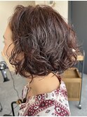 くしゃっと可愛いパーマ