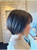 すっきりショートボブ×イヤリングカラー☆yuya