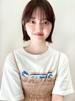 ガーデン ムサシコスギ(GARDEN MUSASHIKOSUGI)&nbsp;夏ヘア ウェットヘア 切りっぱなしボブ アッシュブラウン