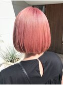 丸みボブ×pink
