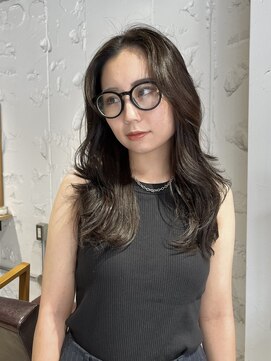 コフィー バイ メルト 吉祥寺(cofy by melt) 【中澤彩乃】レイヤーカットロングウルフハッシュカットアッシュ