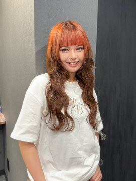 ボアップ(boappu) #プルシール#デザインカラー#ルーツカラー#ロングヘア