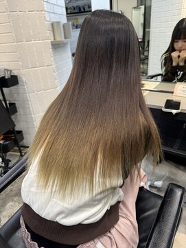 ゲーム 原宿店(GAME) 縮毛矯正/グレージュカラー/ぷつっとボブ/ヘイリーボブ