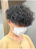 マッシュスパイラルパーマツイストスパイラル波巻きメンズ