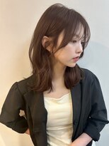 くびれ巻き＊大人ミディ＊暗髪