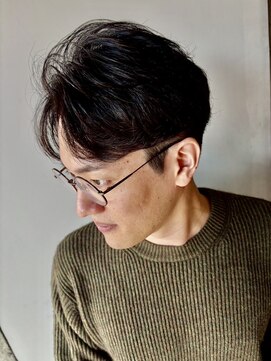 男性専門の個室型美容室 グランデ クラス(GRANDE CLASS) クラシックサイドパートミディアムカット