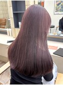 ブリーチなしダブルカラーくすみピンク カシスピンク ラベンダー