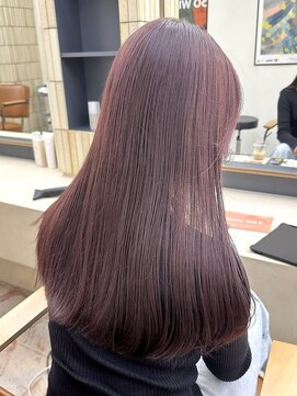 パークレーン アイス イヴェン(park lane ICI yeven) ブリーチなしダブルカラーくすみピンク カシスピンク ラベンダー