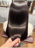 うる艶ダブル水素ケア髪質改善カラー大人きれいナチュラルロング