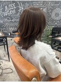 レイヤーカット/アッシュベージュ/くびレイヤー