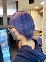 カルフール ロハス 草加東口店(Carrefour LOHAS)&nbsp;ケアブリーチ/ブルーヴァイオレット/髪質改善TR/韓国風カラー