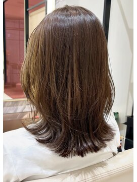 コルソ ケーツー 梅田 茶屋町(corso k-two) レイヤー*くびれヘア*ブラウンベージュ*髪質改善*30代40代50代