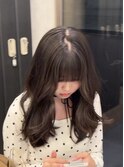 ブリーチなしで透け感ブラウン