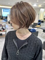 バンプ ギンザ(BUMP GINZA) 30代40代50代ショート白髪ぼかし白髪染め面長似合う髪型 松