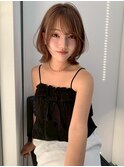 くびレイヤーエモージュケアカラー似合わせカットシアベージュ