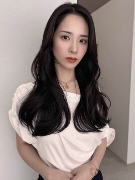 ソヨン 金山店(SOYON) 小顔/レイヤーカット/黒髪/オリーブグレー/ココアベージュ/g110