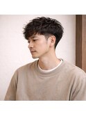 ツーブロックナチュラルメンズパーマ 20代 30代 40代 50代 60代