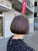 オーガニック ライフ 若葉 鶴ヶ島(organic+life)&nbsp;20代30代透明感暗髪アッシュブルーグレージュ丸みボブ