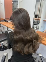 レブ 三条河原町(Reb,)&nbsp;ブリーチなしダブルカラーレイヤーカットミルクティーベージュ