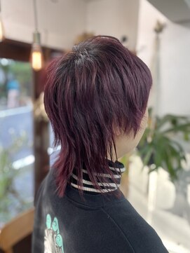 リッカ(RICCA) ダブルカラー/チェリーピンク/スパイキーショートウルフ/恵比寿