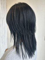 マンタップヘアー(Man Tap Hair) ウルフ×ディープブルー