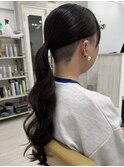 ツーブロックポニーテール刈り上げ女子メンズライクボーイッシュ