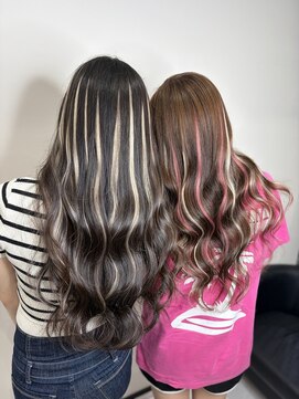 ヘアーデザイン ジェルム(Hair Design germe) ハイライトプルエクステ34本 / YUDU
