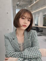 フォト 新宿三丁目(foto)&nbsp;髪質改善縮毛矯正地毛風ストレート切りっぱなしボブ