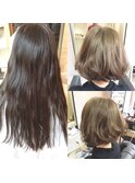 ロングからエアリーボブ