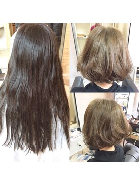 ソレイユハチジュウハチ(SOLEIL88) ロングからエアリーボブ