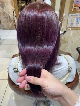 ヘアリゾートエーアイ 新宿西口店(hair resort Ai) パープル×髪質改善サイエンスアクア