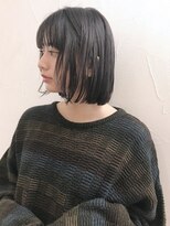 アルバム 新宿(ALBUM SHINJUKU)&nbsp;ぱっつんオシャボブ_外ハネボブセクションカラー_55091