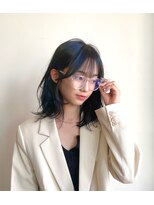 ロコヘアーバイクルル(Loco hair by couleur) ♯ミディアム♯ブルーブラック♯可愛い♯高知美容室♯黒髪♯撮影