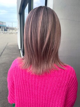 フェーディン(fa/din) バレイヤージュピンクベージュ