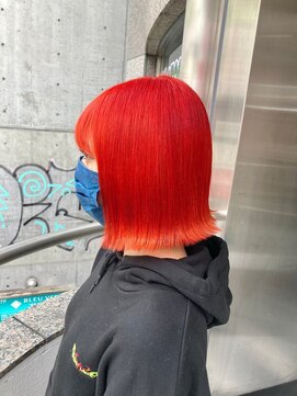 トリックストア(TRICK STORE) 【心斎橋】オレンジ　ボブ