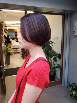 パステルアトリエドウ(Pastel Atelier Deux) 縮毛矯正からのショートボブ