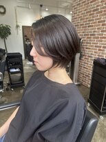 ヴィップルーム(viproom) マッシュショート/アッシュカラー/ツヤ髪スタイル/黒髪スタイル