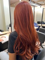 スターズ 川越店(STARS)&nbsp;オレンジベージュカラー　透明感　艶感　ロング　暖色系カラー