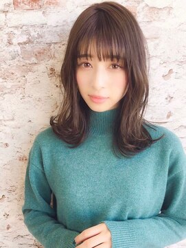 アルケー ヘアアンドヘッドスパ 錦糸町南口店(arche Hair&head spa) 大人かわいい/レイヤーロング/グレーベージュ/前髪パーマ/錦糸町